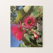 Honigbiene und Eukalyptus-Blume Puzzle (Vertikal)