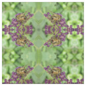 Honigbiene und Gemusterte Blumen Stoff (Muster)