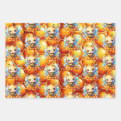 Honigbiene und Honeycomb Babydusche Geschenkpapier Set (Vorderseite)
