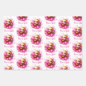 Honigbiene und Honeycomb Babydusche Geschenkpapier Set (Vorderseite 2)