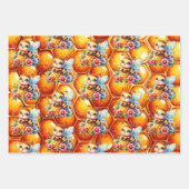 Honigbiene und Honeycomb Babydusche Geschenkpapier Set (Vorderseite)