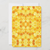 Honigbiene und Honigwabenrüben-Brautparty Einladung (Rückseite)