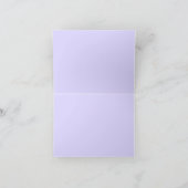 Honigbiene und Hummeln lila Blankokarte Dankeskarte (Innenseite)