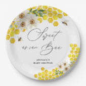 Honigbiene und Milchmädchen süß wie Can Bee Baby D Pappteller (Vorderseite)