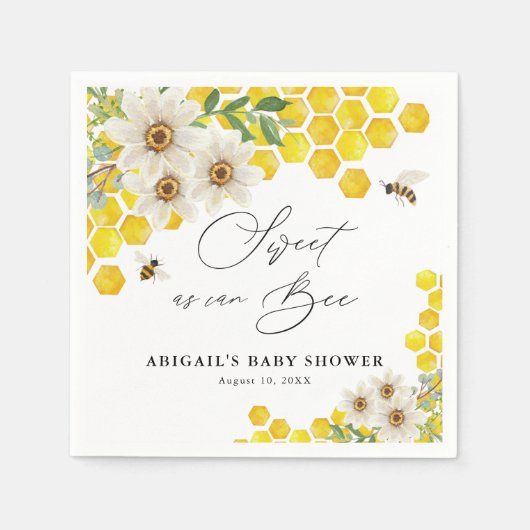 Honigbiene und Milchmädchen süß wie Can Bee Baby D Serviette (Vorderseite)