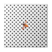 Honigbiene und Polka-Punkte Fliese (Vorderseite)