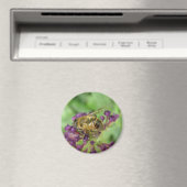 Honigbiene und Purple Flowers Magnet (In Situ (Geschirrspüler))