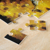 Honigbiene und Sonnenblume Puzzle (Seite)