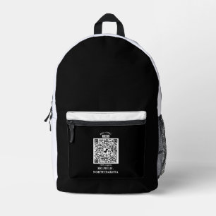 Honigbiene Vintage Familienname und Rücksendeadr Bedruckter Rucksack