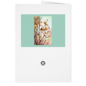 Honigbiene Vintage Illustrationskarte (Hinten)