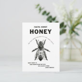 Honigbiene Vintage Werbung Postkarte (Stehend Vorderseite)