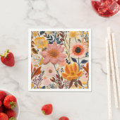 Honigbiene Vintage Wildblume Serviette (Beispiel)