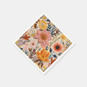 Honigbiene Vintage Wildblume Serviette (Ecke)