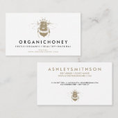 Honigbiene Visitenkarte (Vorne/Hinten)