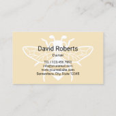 Honigbiene Visitenkarte (Rückseite)