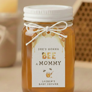 Honigbiene Waben Wasserfarbe Babyparty Geschenkanhänger
