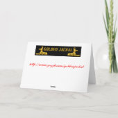 Honigbiene Weihnachtskarte Italienische Honigbiene Feiertagskarte (Rückseite)