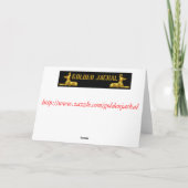 Honigbiene Weihnachtskarte Italienische Honigbiene Feiertagskarte (Rückseite)