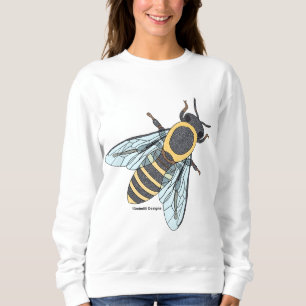 Honigbiene (weiß) - Basic Sweatshirt für Damen