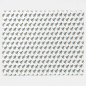 Honigbiene (weiß) - Fleece Blanket (Vorderseite (Horizontal))