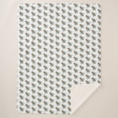 Honigbiene (weiß) - Sherpa Blanket Sherpadecke (Vorderseite)