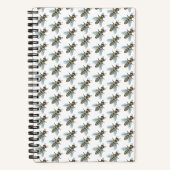 Honigbiene (weiß) - SpiralNotebook Notizblock (Vorderseite)