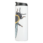 Honigbiene (weiß) - Tumbler Thermosbecher (Nach rechts gedreht)