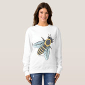 Honigbiene (weiß) - Women's Basic Sweatshirt (Vorne ganz)