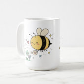 Honigbiene Wildblumen Bestäuber für Gärtner Kaffeetasse (Vorderseite Links)