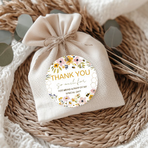Honigbiene Wildblumen Dankeschön-Tags Geschenkanhänger