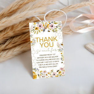 Honigbiene-Wildblumen-Dankeschön-Tags Geschenkanhänger
