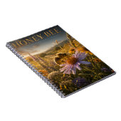 Honigbiene Wildblumenwiese TIER Notizblock (Rechte Seite)