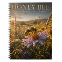 Honigbiene Wildblumenwiese TIER Notizblock