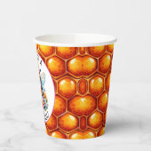 Honigbiene zum Thema Girl's Baby Shower Pappbecher (Links)