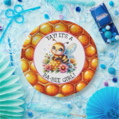 Honigbiene zum Thema Girl's Baby Shower Pappteller (Party)