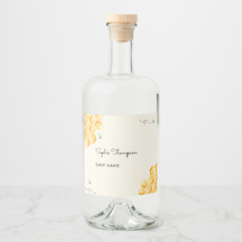 Honigbienen Alkoholflaschenetikett