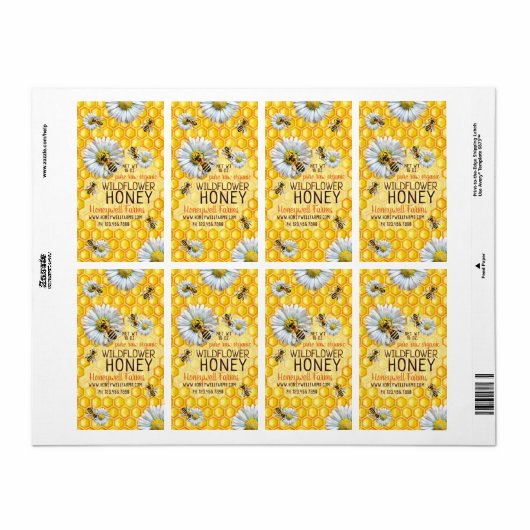 Honigbienen Apiary Wildblume Honey Bees Blume Jar (Vorne)