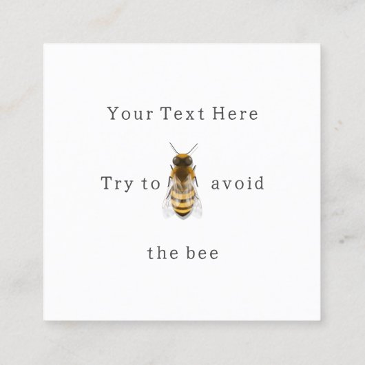 Honigbienen auf dem Trocknen von Honigwaben Quadratische Visitenkarte (Rückseite)