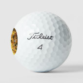 Honigbienen auf Honeycomb Golfball (Logo)