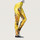 Honigbienen auf Honeycomb Leggings (Rechts)