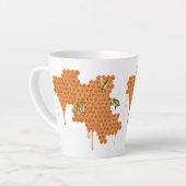 Honigbienen auf Honigwabenrüben, Honig, Biene Milchtasse (Linke Ecke)