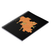 Honigbienen auf Honigwabenrüben, Honig, Biene Notizblock (Linke Seite)