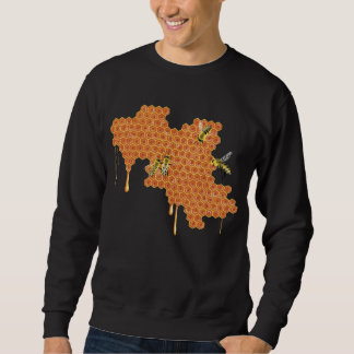 Honigbienen auf Honigwabenrüben, Honig, Biene Sweatshirt