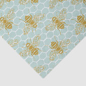 Honigbienen auf Honigwabenrüben Seidenpapier (Ausschnitt)