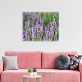 Honigbienen auf Lavendel-Blume Leinwanddruck (Insitu (Wohnzimmer))