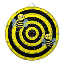 Honigbienen auf schwarzen und gelben Kreisläufen