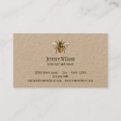 Honigbienen-Bauernhof Visitenkarte (Rückseite)