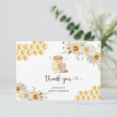 Honigbienen bedanken sich karte (Stehend Vorderseite)