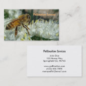 Honigbienen-Bestäubungs-Visitenkarte Visitenkarte (Vorne/Hinten)