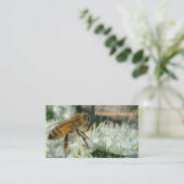 Honigbienen-Bestäubungs-Visitenkarte Visitenkarte (Stehend Vorderseite)